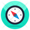 icon magnetic compass