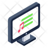 laptop music icon png
