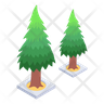 icon evergreen trees