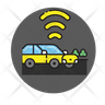 icons of connected vehicle