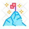 flag on mountain emoji