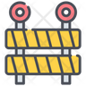 construction barrier icons