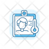 icon for contactless temperature screening