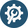 gear with wrench icon png