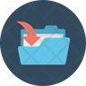 icons of save folder