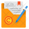 icon for copyright folder