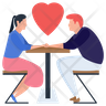 couple dating icon svg