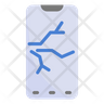 icon mobile broken display