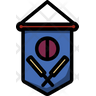 cricket competition flag icon