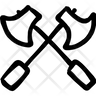 cross axe icon svg