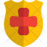free shield red cross icons