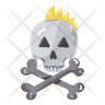 rebel bone skull emoji