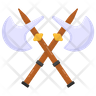 crossed axes icon svg