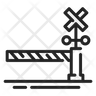 crossing railroad icon