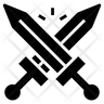 icons of crossing swords