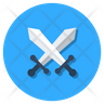 icon crossing sword