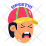 free angry boy icons