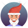 icons of crying santa