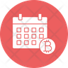 icons of crypto calendar