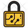 icons of crypto lock