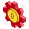 digital cryptocurrency symbol