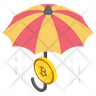 cryptocurrency insurance icon svg
