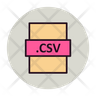 icons of csv folder