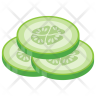 icon cucumber slices