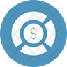 icons for currency briefcase