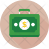 free currency briefcase icons
