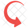 curve clockwise arrow icon png