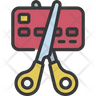 icon for cut credit card