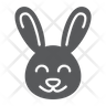 cute bunny icon svg