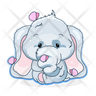 free cute elephant icons