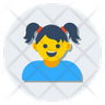 cute girl avatar symbol