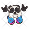 free panda head icons