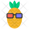 cute pineapple icons
