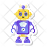 cute robot icon svg