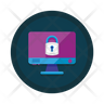 cyber lock icon png