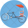 cycle rickshaw icons