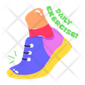 icon for foot exercise