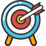 bullseye arrow icons