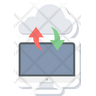 download cloud data icon