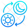 night time and day time icons