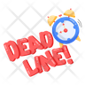 icon for dead line