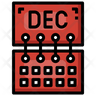 icon december month