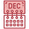 icons of december month
