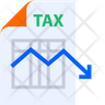 decrease tax icons free