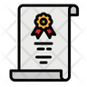 degree certificate icon