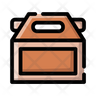 delivery meal box icon png